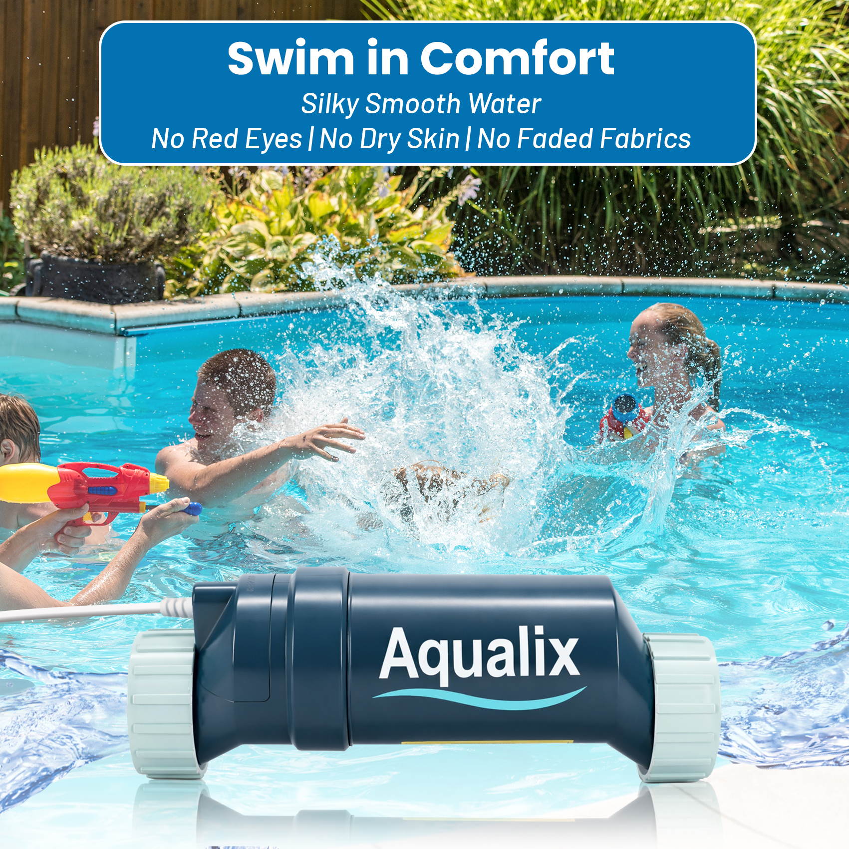 Aqualix Salt Cell Replacement for Hayward T-Cell-5 / W3T-Cell-5, 20,000 Gallon In-Ground Pool Salt Chlorination Cell, Compatible with AquaRite, SwimPure Plus, AquaRite Pro, ProLogic, OmniLogic