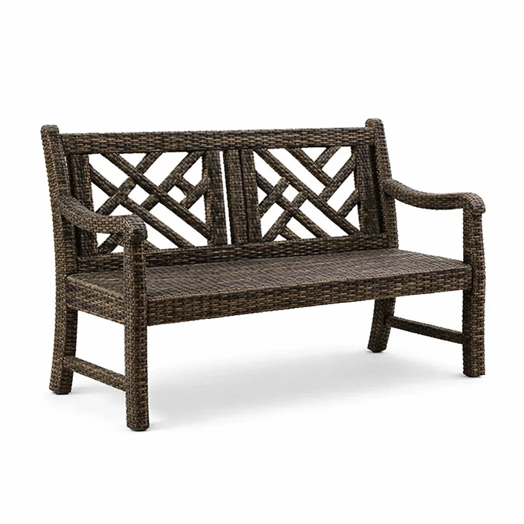 Banc en rotin synthétique 3 places Brun-ecoverand