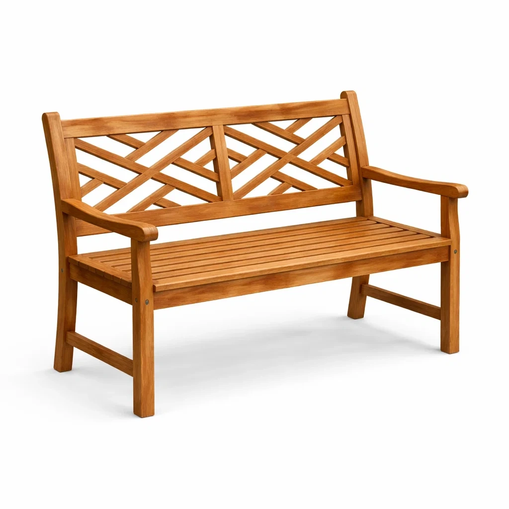 Banc de jardin en bois d'acacia 122 cm-ecoverand