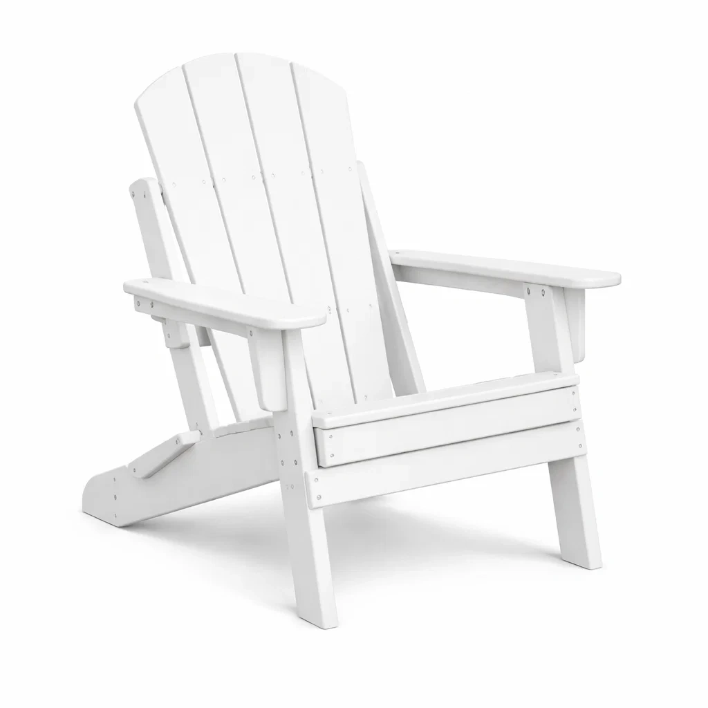 Chaise Adirondack en Polyéthylène Blanc-ecoverand