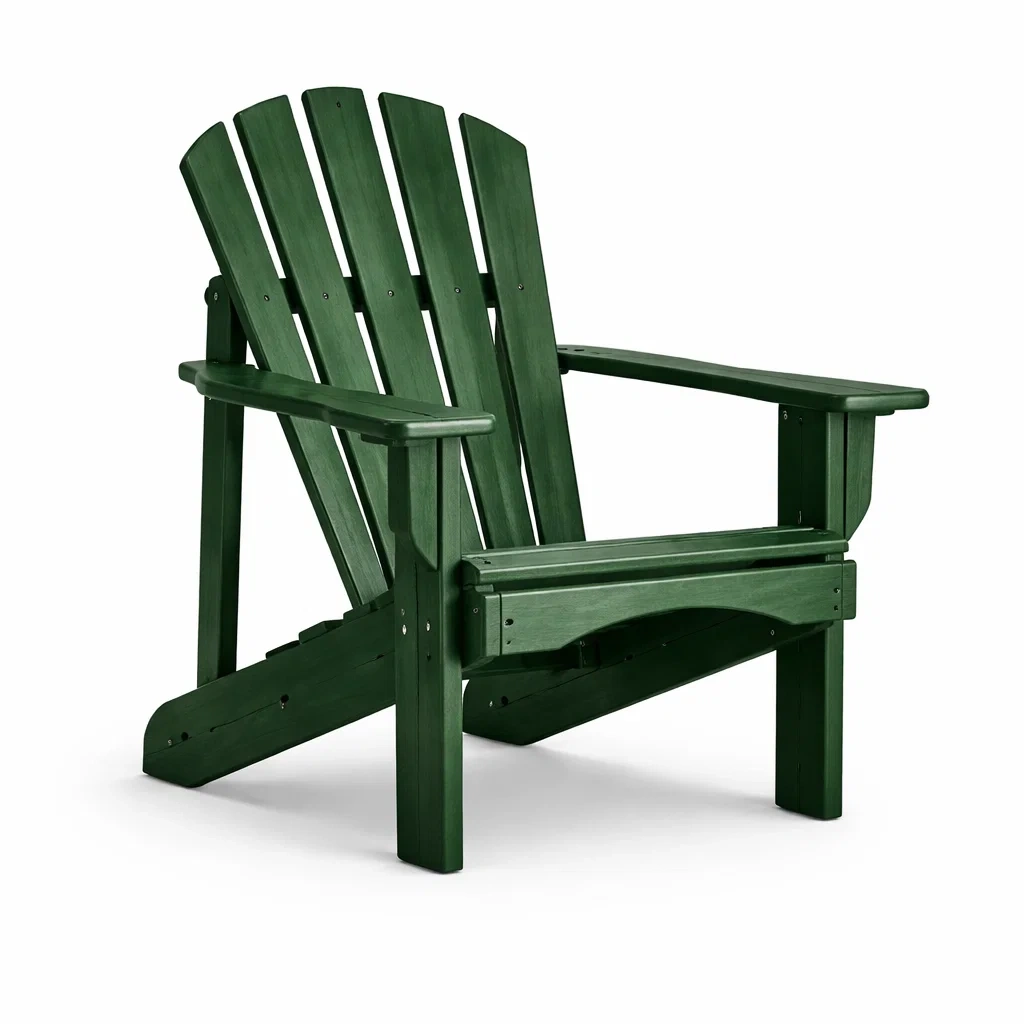 Chaise Adirondack en bois de pin vert pour extérieur-ecoverand