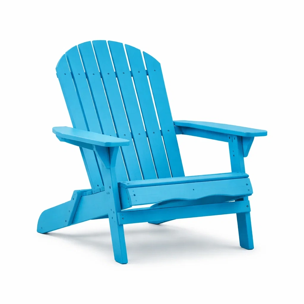 Chaise Adirondack en bois Bleu-ecoverand