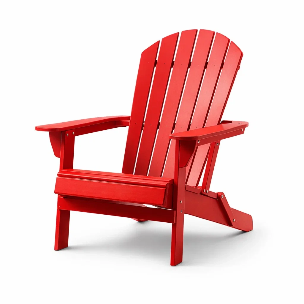 Chaise Adirondack en bois rouge-ecoverand