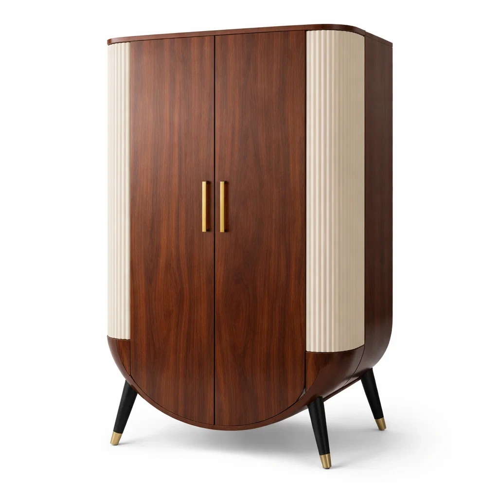 Armoire en bois avec détails métalliques-URBANO ASISVIBES