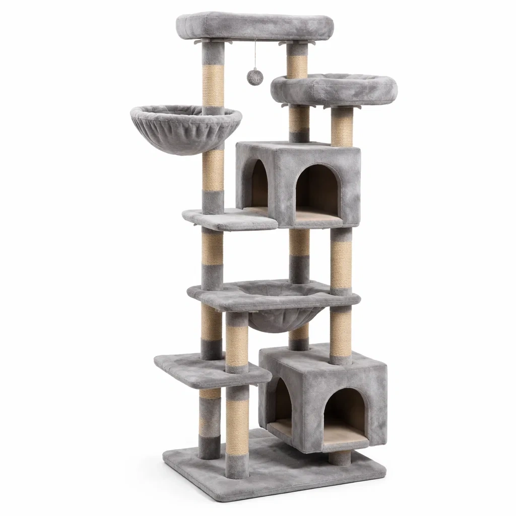 Arbre à chat en peluche et sisal-URBANO ASISVIBES
