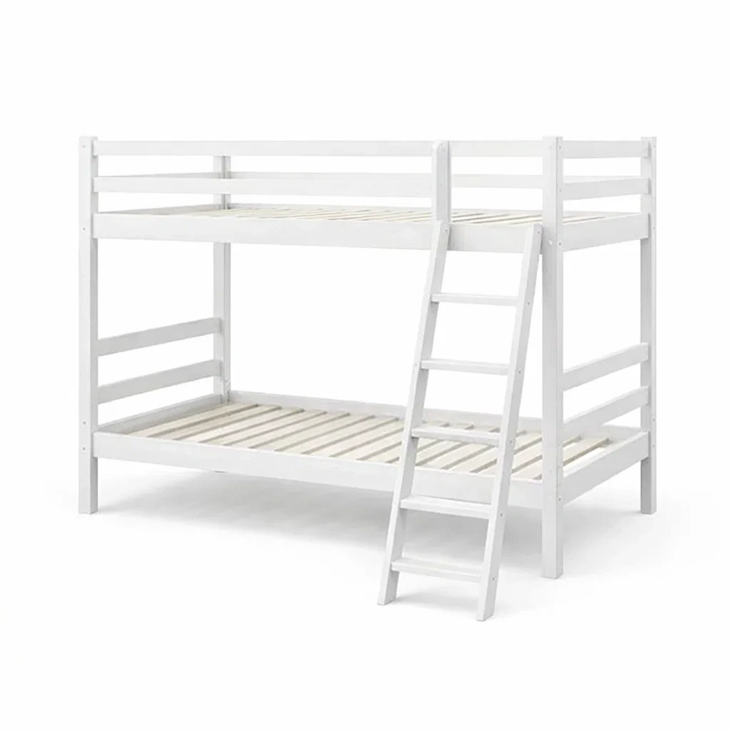 Lit superposé en bois blanc 200x100x150 cm-DREAMVI Benest