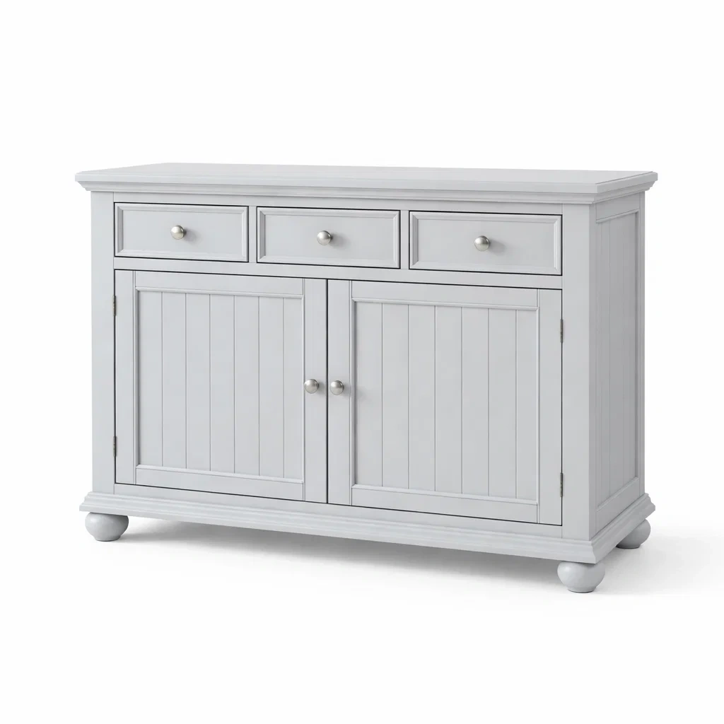 Buffet en bois MDF avec tiroirs et portes Gris-DREAMVI Benest