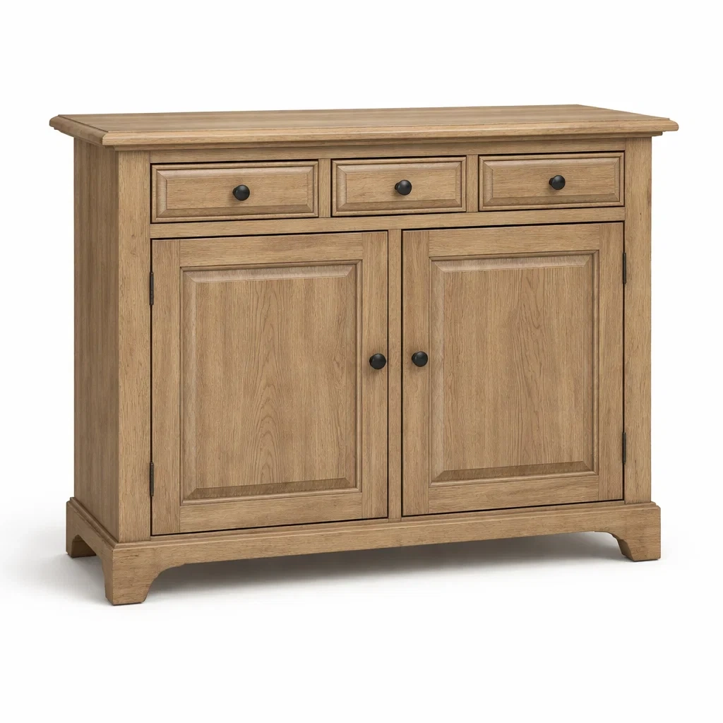 Buffet en Bois avec 2 Portes et 3 Tiroirs-DREAMVI Benest
