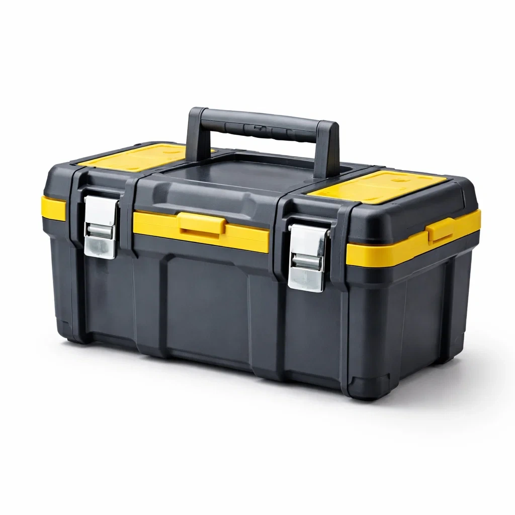 Boîte à outils en plastique noir/jaune 45 cm-ZENNOOKSANCTUARY
