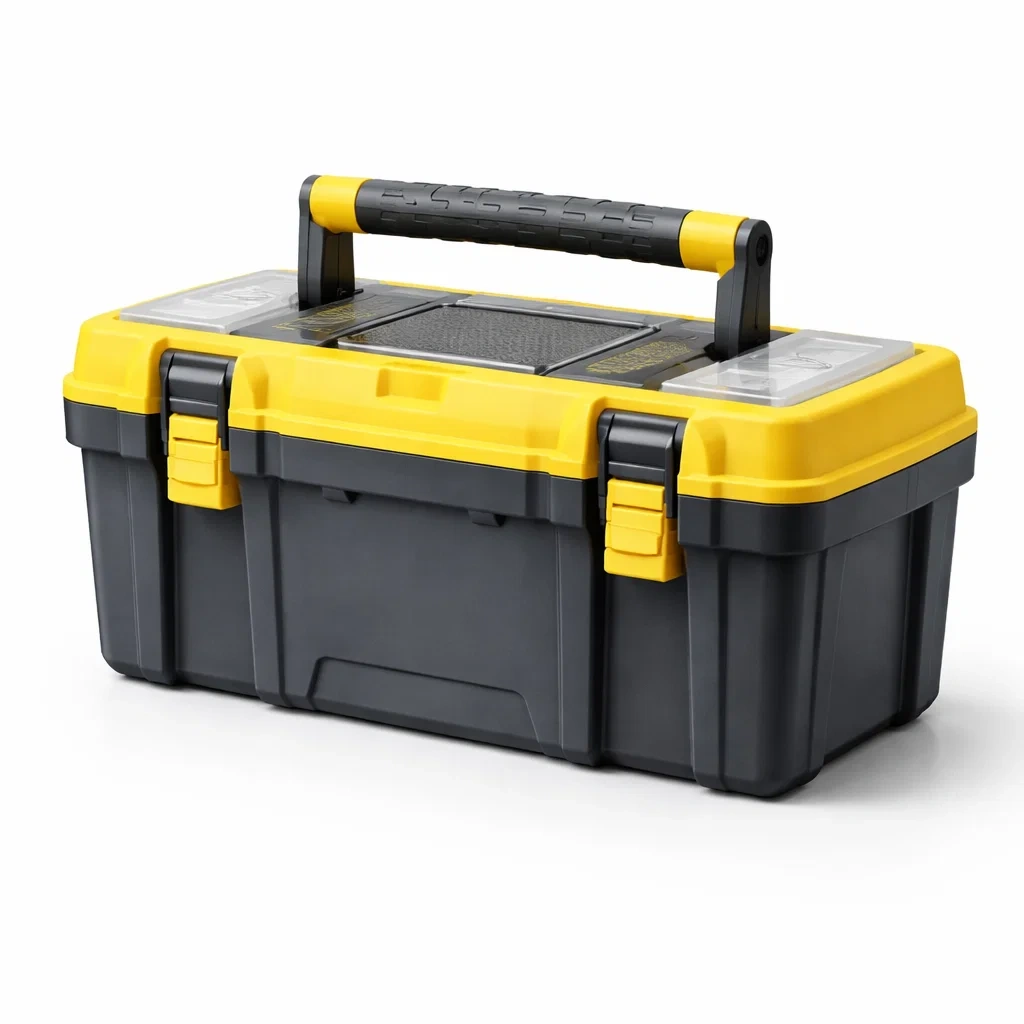 Boîte à outils en plastique noir/jaune 52 cm-ZENNOOKSANCTUARY