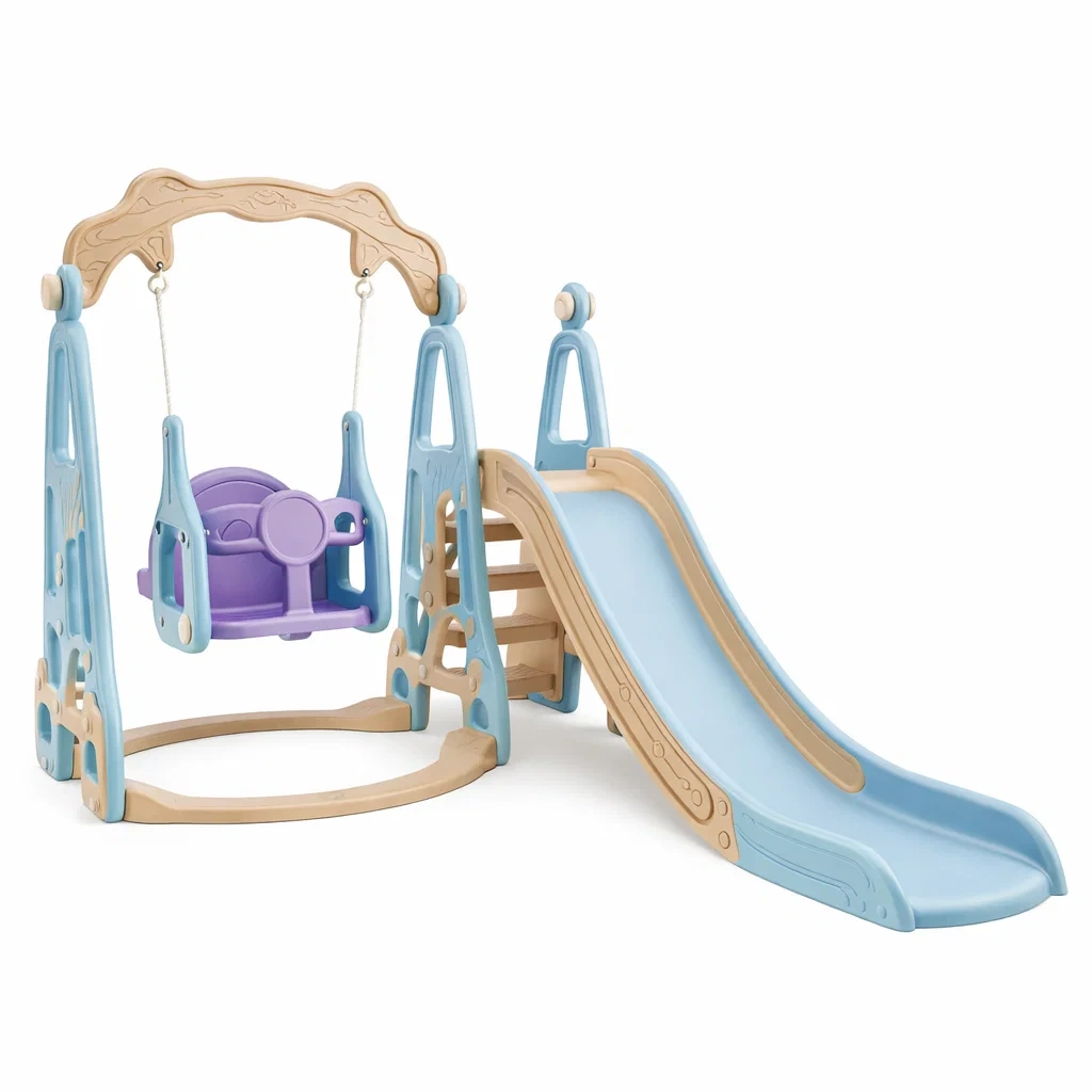 Structure de Jeu en Plastique Bleu, Beige et Violet-ZENNOOKSANCTUARY