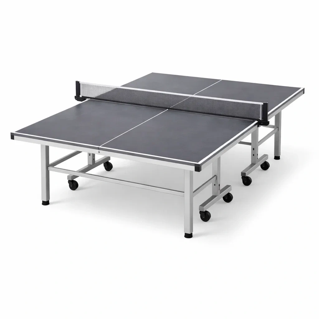 Table de ping-pong pliable en MDF et aluminium avec filet-ZENNOOKSANCTUARY