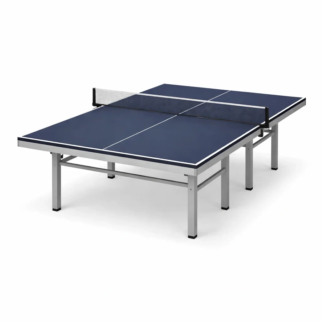 Table de ping-pong pliable en métal avec plateau en MDF bleu 274 cm x 152,5 cm x 76 cm-ZENNOOKSANCTUARY