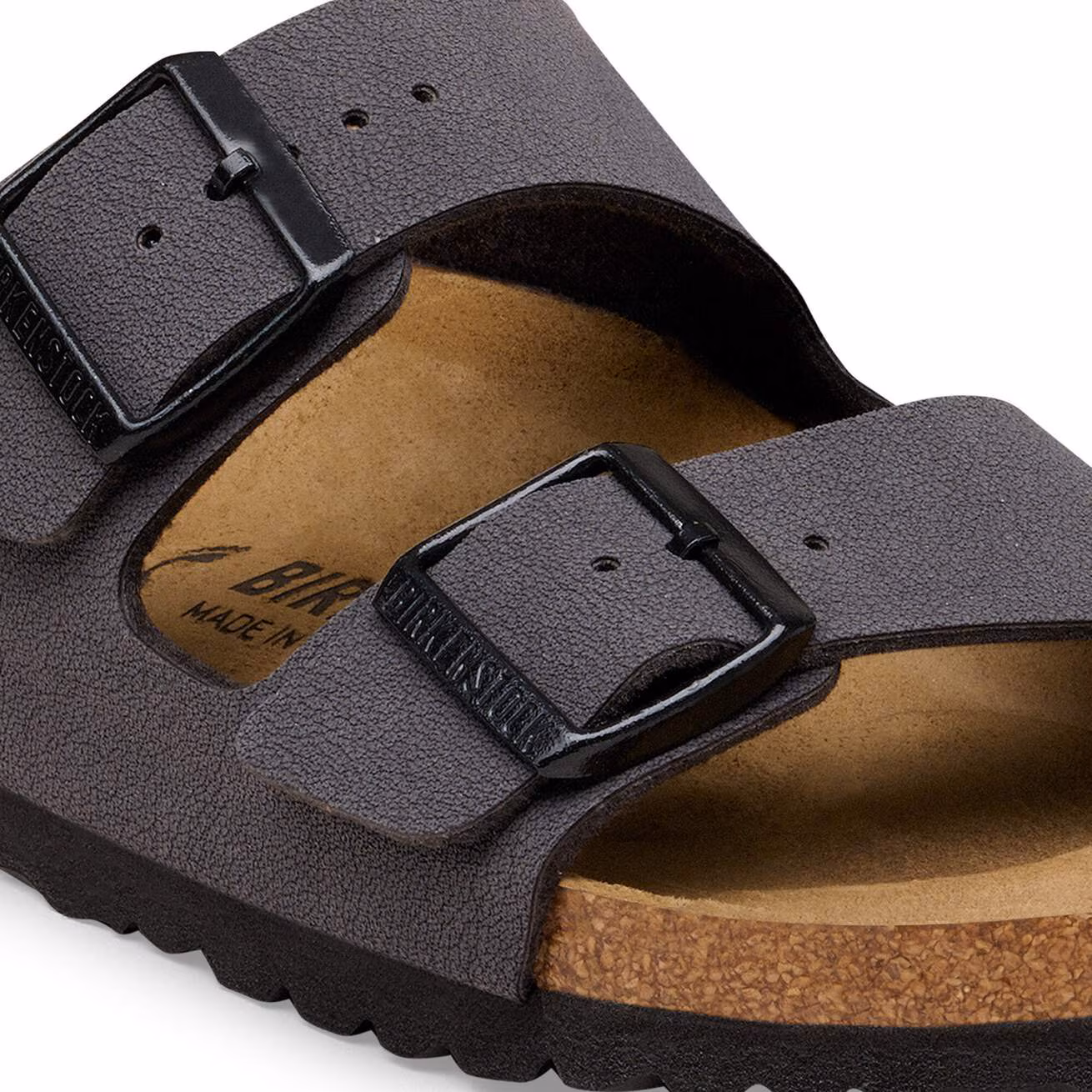 Arizona Velvet Gray/Black Buckles