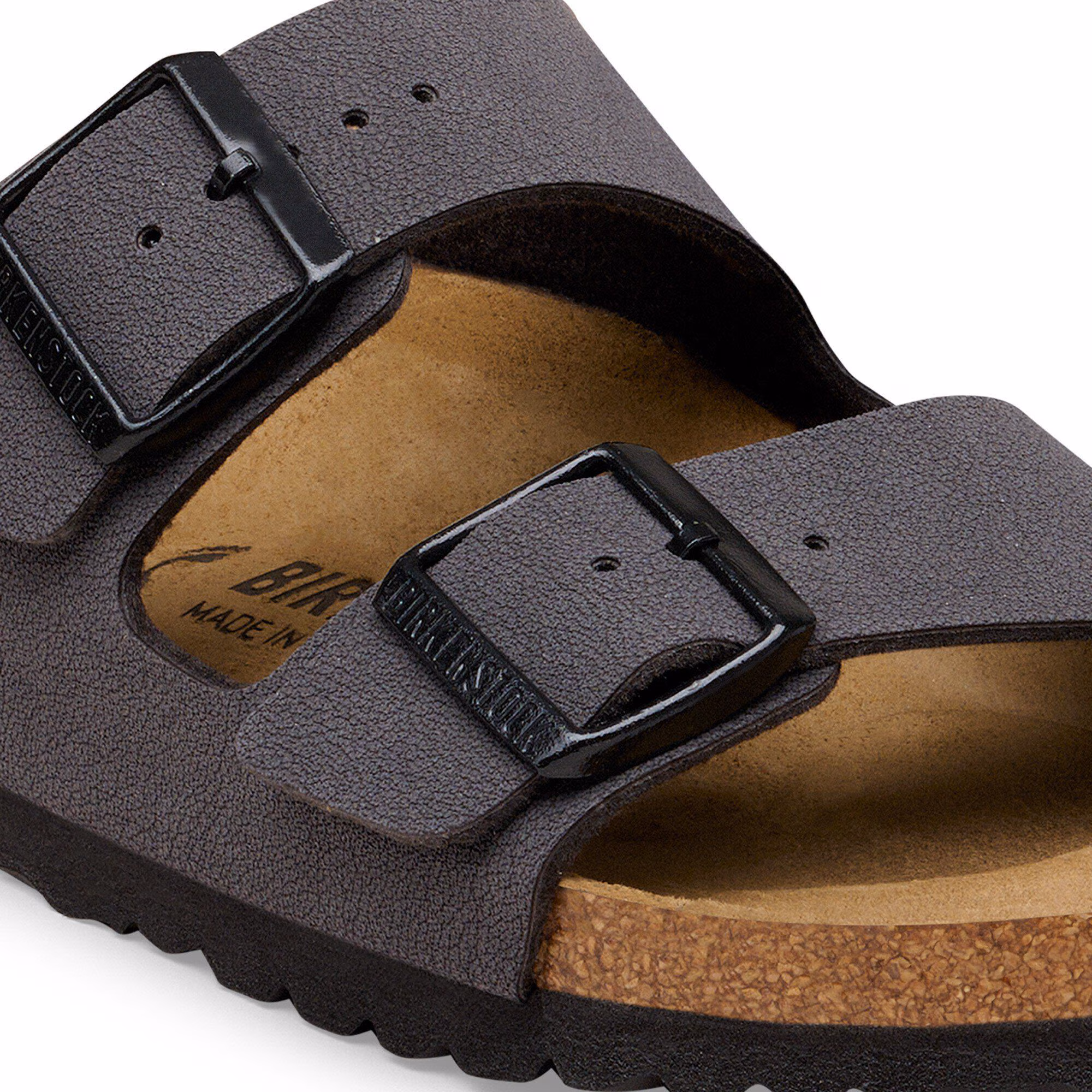 Arizona Velvet Gray/Black Buckles