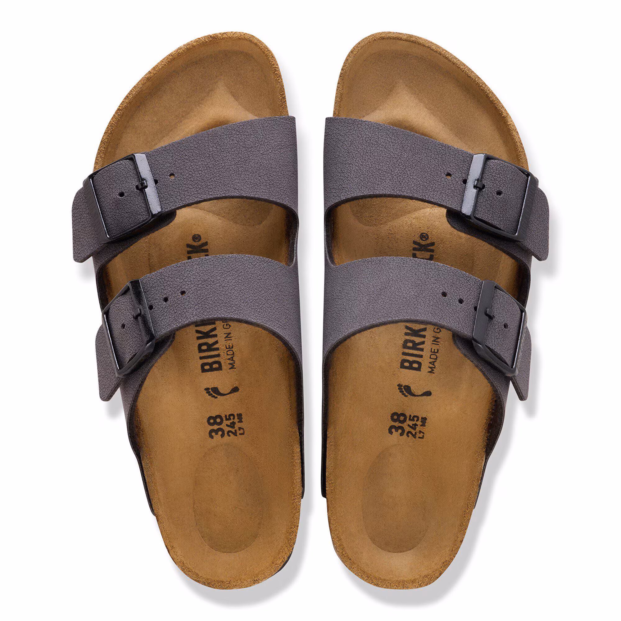 Arizona Velvet Gray/Black Buckles