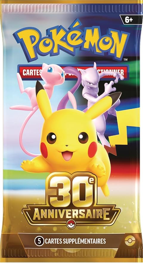 Pokémon : Boîte 30ᵉ Anniversaire – Amphinobi-ex du JCC Pokémon (1 Carte Promo Brillante et 4 boosters)