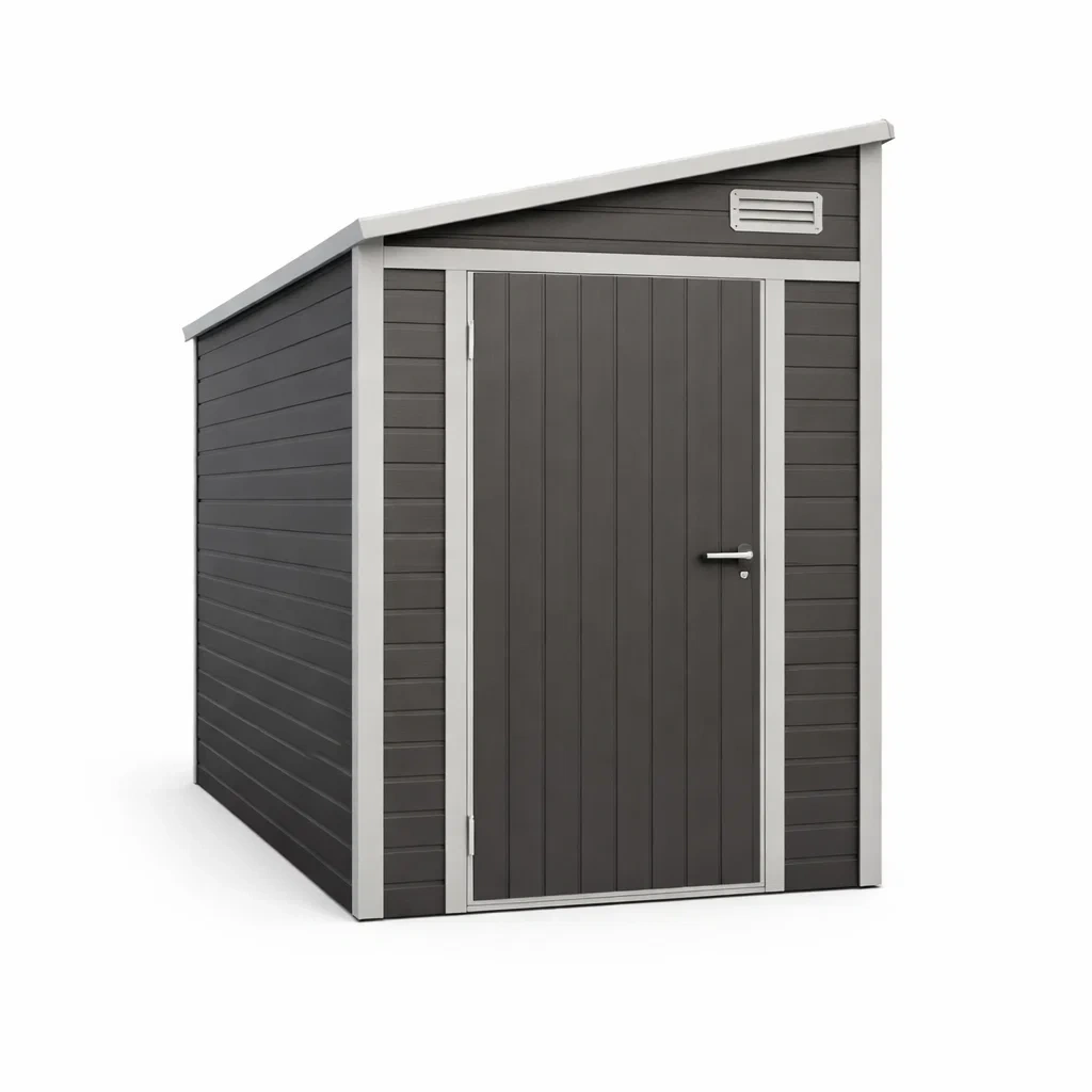 Abri de jardin en résine Gris Anthracite avec ventilation-DREAMLUXENEST
