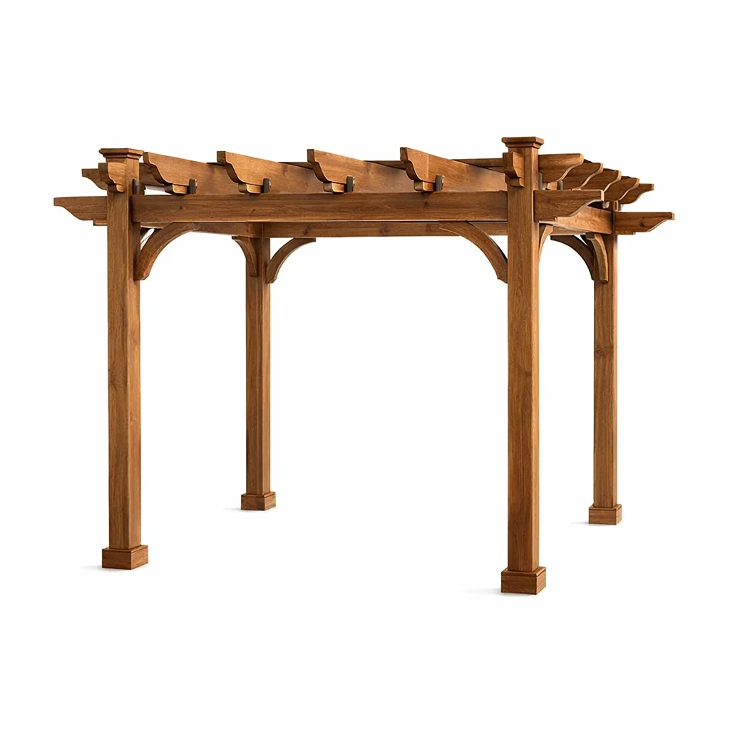 Pergola en bois massif Brun-DREAMLUXENEST