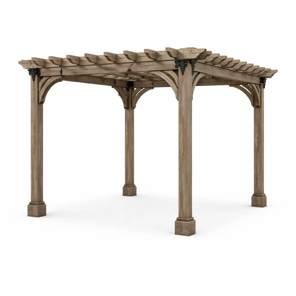 Pergola en bois de pin 400x300x250 cm-DREAMLUXENEST