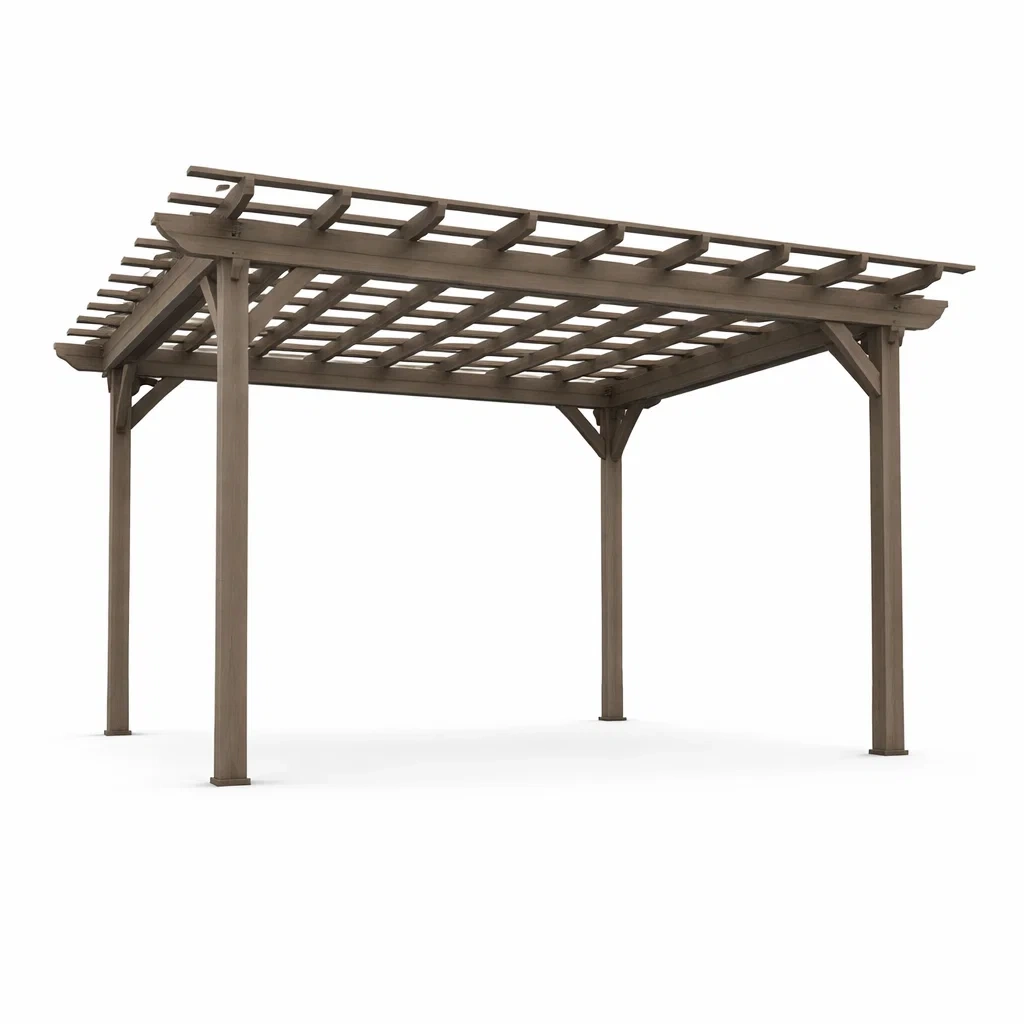 Pergola carrée en bois 300x300x250 cm-DREAMLUXENEST