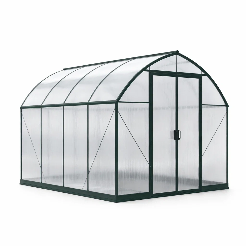 Serre en aluminium et polycarbonate transparente 190x190x195 cm-DREAMLUXENEST