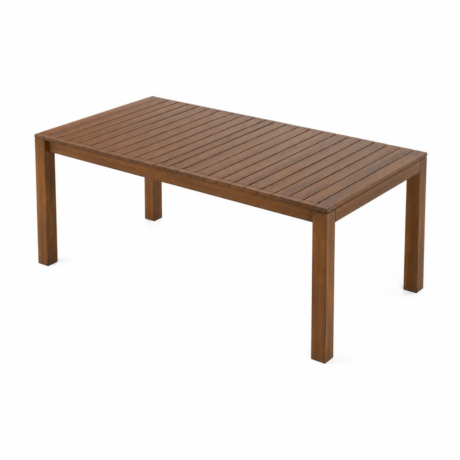 Tavolo da pranzo da esterno in legno di acacia 180x90x75 cm Marrone