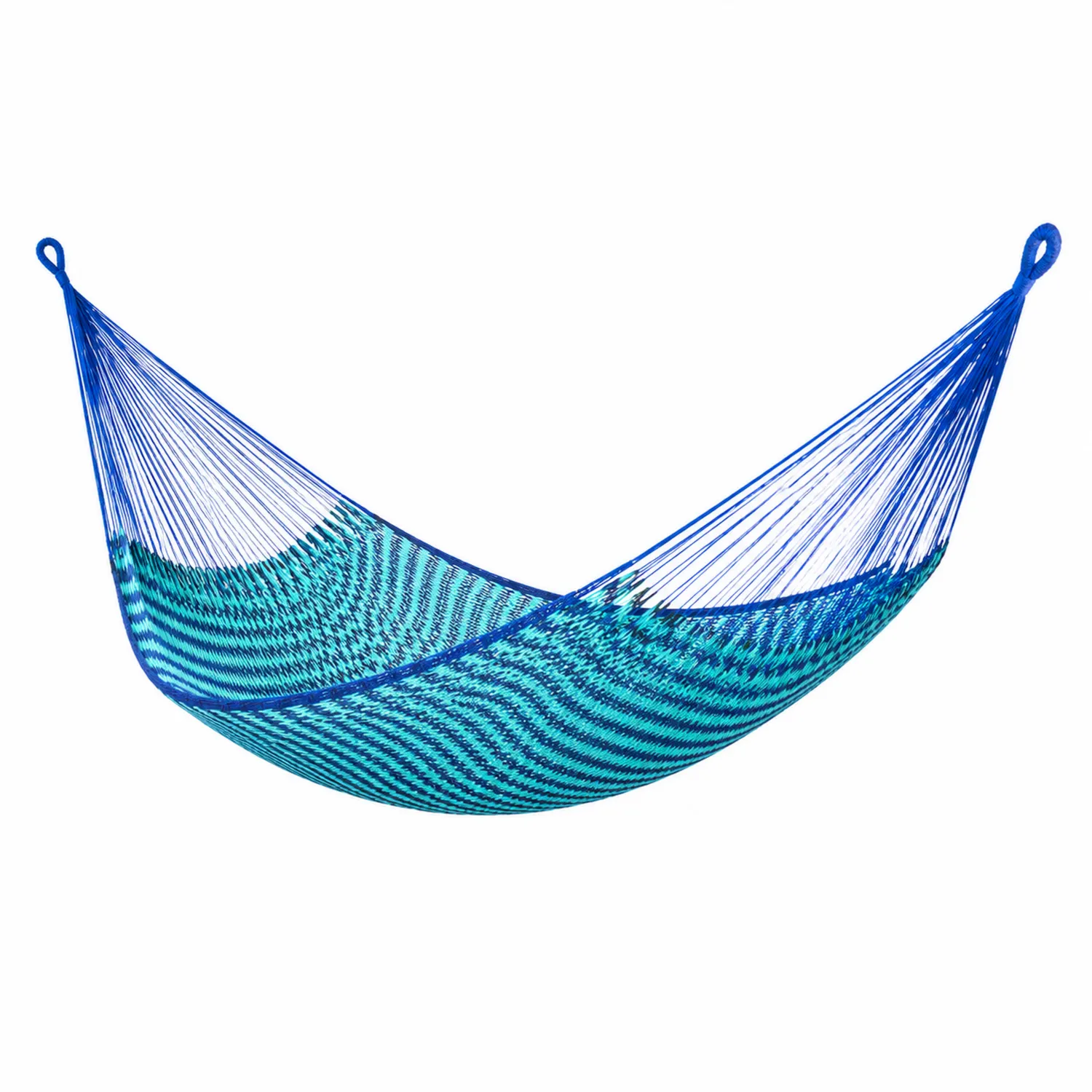 Amaca in Poliestere Blu e Verde 200x150 cm