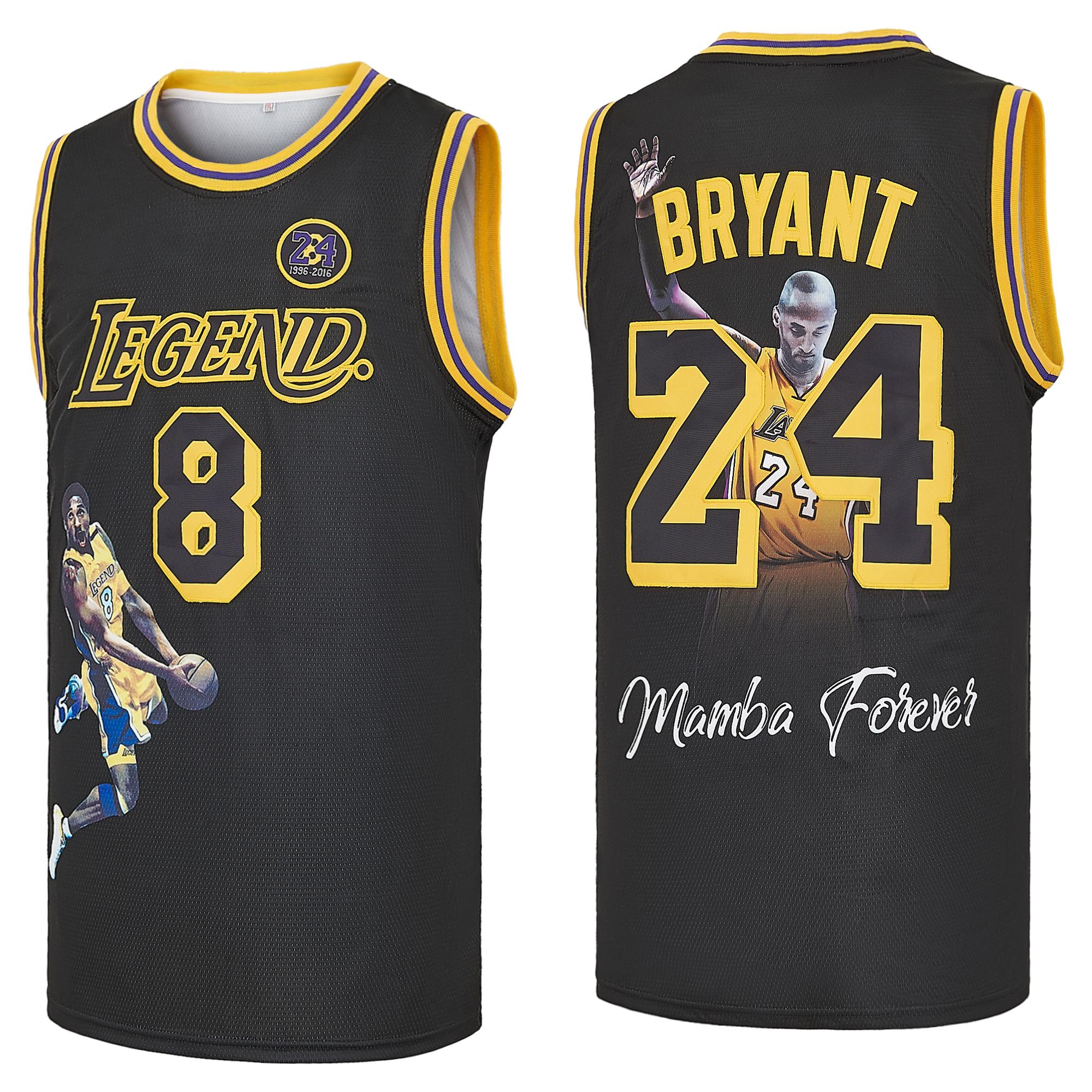 Men's 8 Legend 24 Forever 1996-2016 Fashion Basketball Jersey,Gift for Game Day