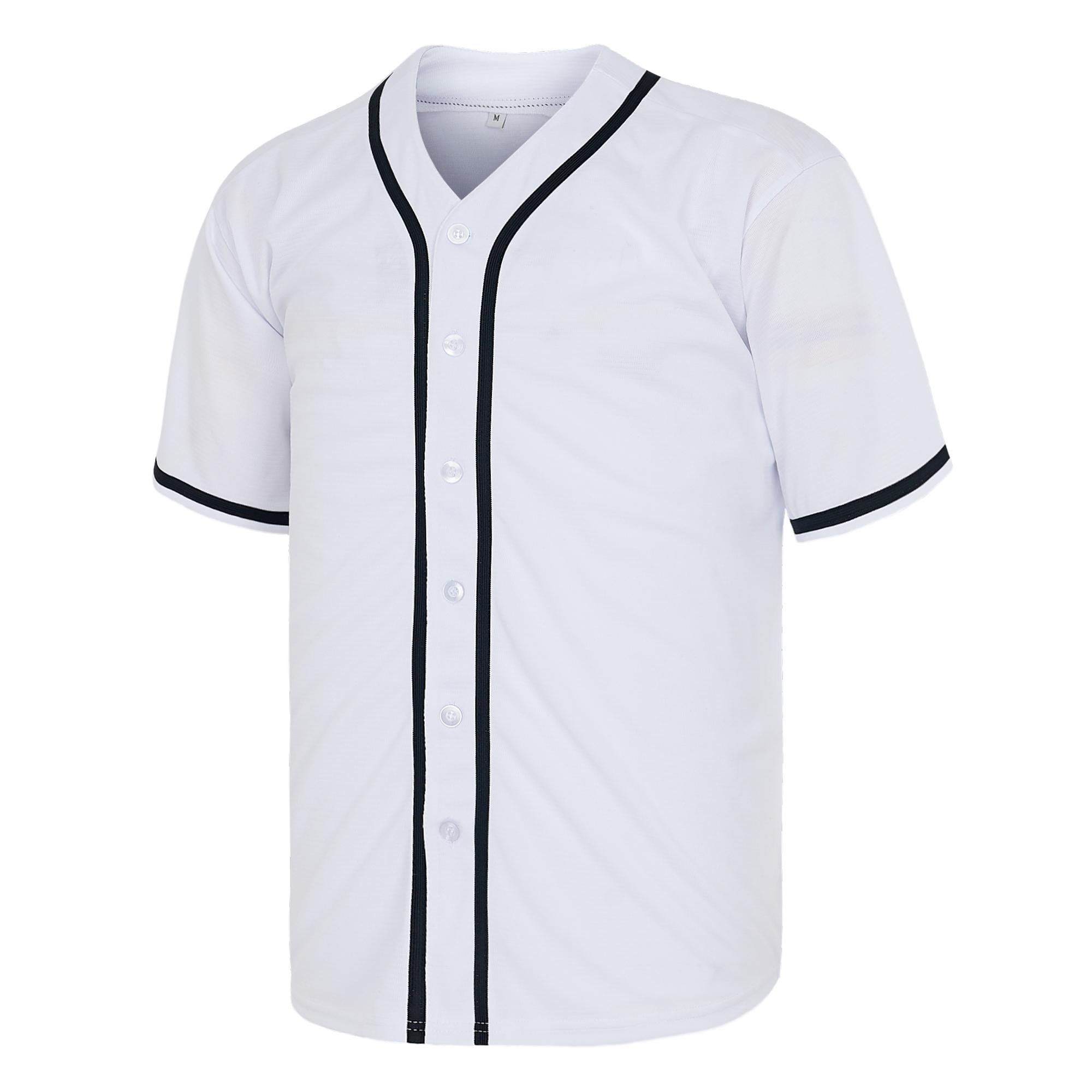 Baseball Jersey for Men and Women,Quick Drying,Breathable Short Sleeve Gym shirts,Slightly Stretch Workout Tops,Button Sports Jersey,Gift for Game Day