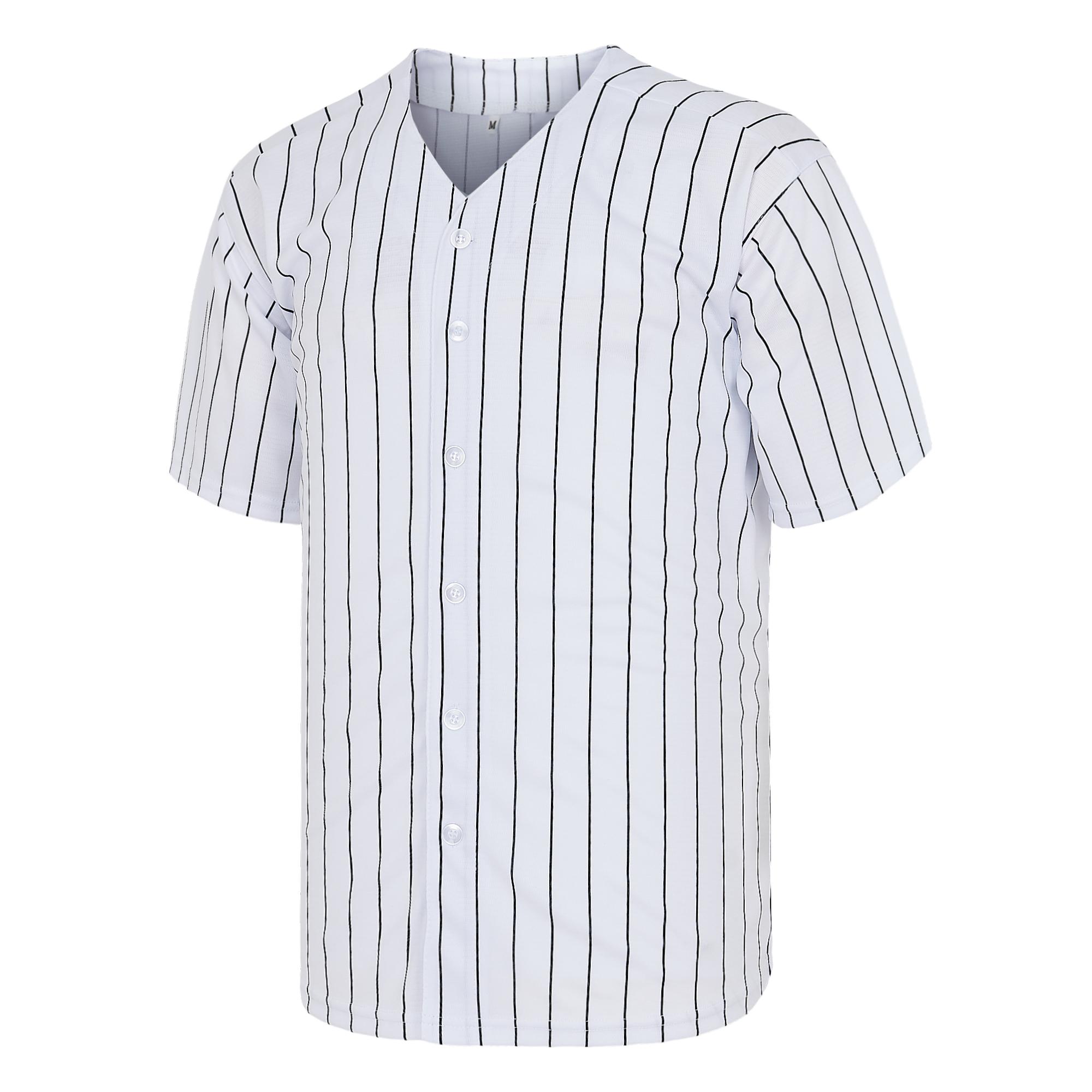 Baseball Jersey for Men and Women,Quick Drying,Breathable Short Sleeve Gym shirts,Slightly Stretch Workout Tops,Button Sports Jersey,Gift for Game Day