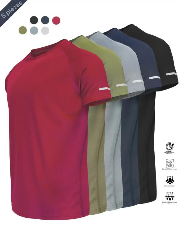 Camiseta de entrenamiento de manga corta, ligera y de secado rápido. Perfecta para correr, entrenar o disfrutar de actividades al aire libre con comodidad.