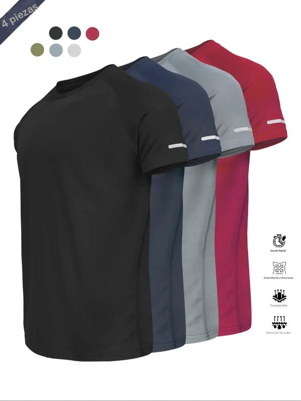 Camiseta de entrenamiento de manga corta, ligera y de secado rápido. Perfecta para correr, entrenar o disfrutar de actividades al aire libre con comodidad.