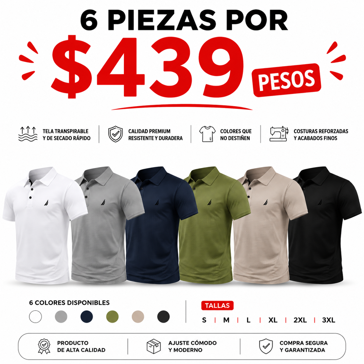 Polo para Hombre Ice Cool de Secado Rápido, con Patrón Geométrico, Mezcla de Poliéster y Elastano, Transpirable para el Verano, Ideal para Deportes de Alta Intensidad y Estilo Casual Ajustado.