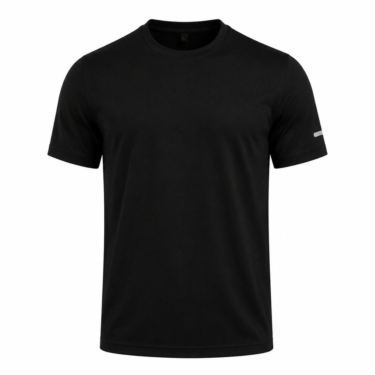 Camiseta Deportiva Reflectante, de Manga Corta, Cuello Redondo, Ligera y Transpirable, Ideal para Actividades al Aire Libre