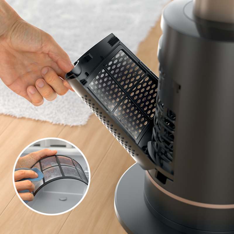 Ventilador de torre sin aspas Shark® TurboBlade™ Ultra personalizable, Carbón