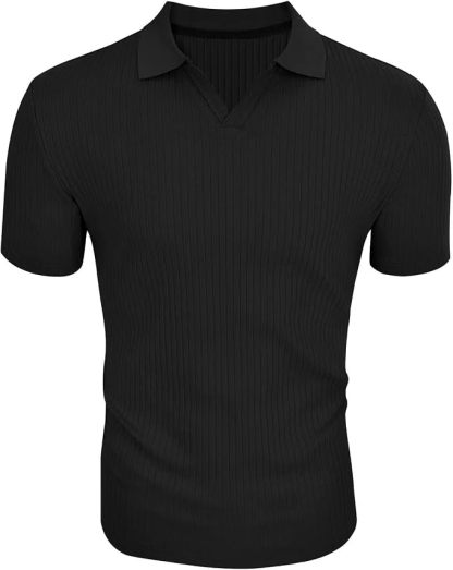 -Paquete de 7 Playeras Polo Multicolor para Hombre, 100% Algodón