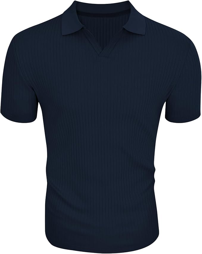 -Paquete de 7 Playeras Polo Multicolor para Hombre, 100% Algodón