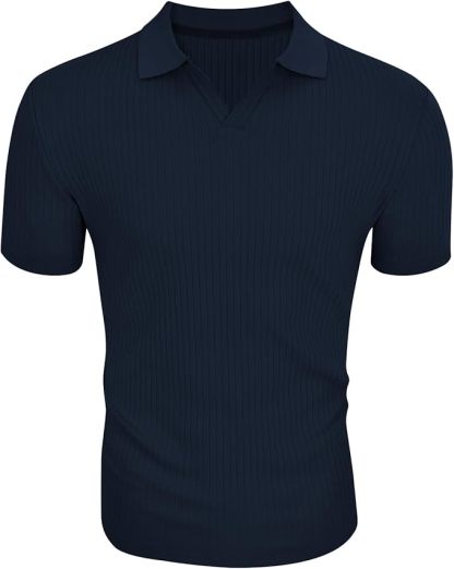 -Paquete de 7 Playeras Polo Multicolor para Hombre, 100% Algodón