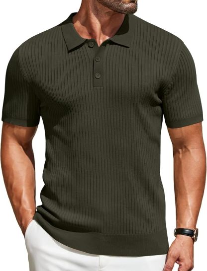 -Paquete de 7 Playeras Polo Multicolor para Hombre, 100% Algodón