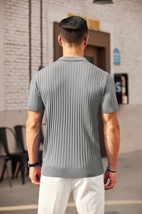 -Paquete de 7 Playeras Polo Multicolor para Hombre, 100% Algodón