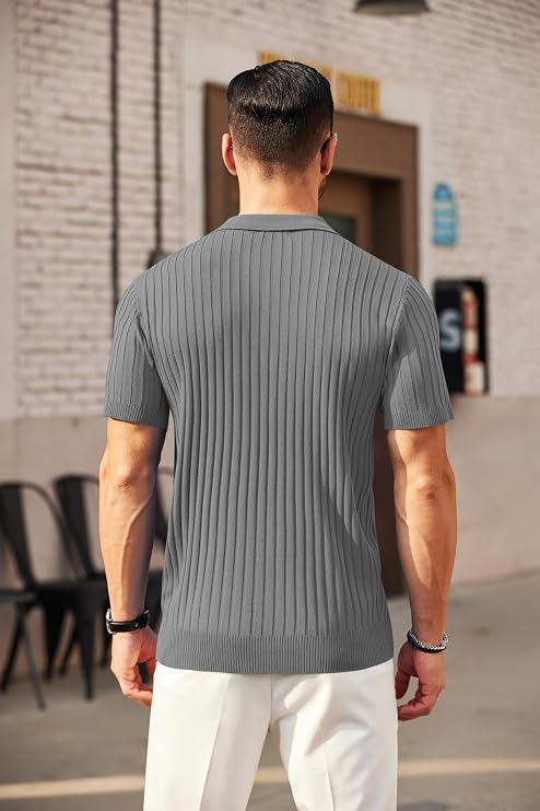 -Paquete de 7 Playeras Polo Multicolor para Hombre, 100% Algodón