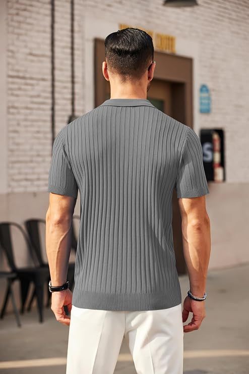 -Paquete de 7 Playeras Polo Multicolor para Hombre, 100% Algodón