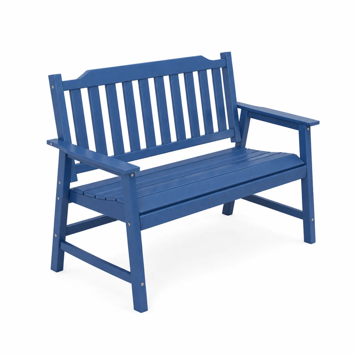 Banc en bois bleu pour extérieur-Belcouratelier