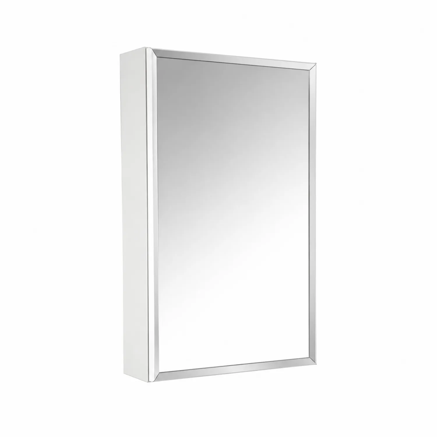 Armoire miroir de salle de bain en aluminium avec verre trempé 60x80 cm-Belcouratelier