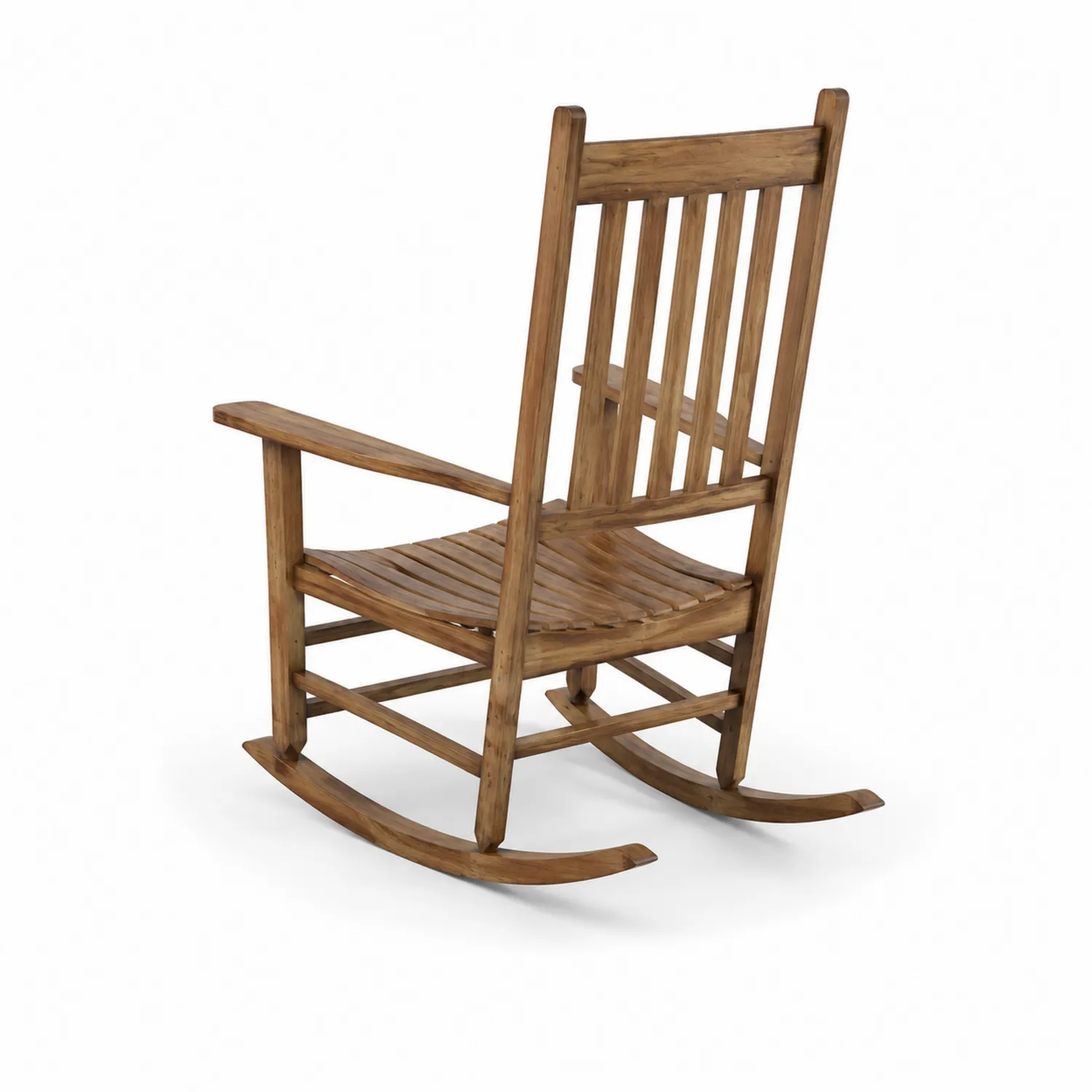 Chaise à bascule en bois d'acacia-Belcouratelier