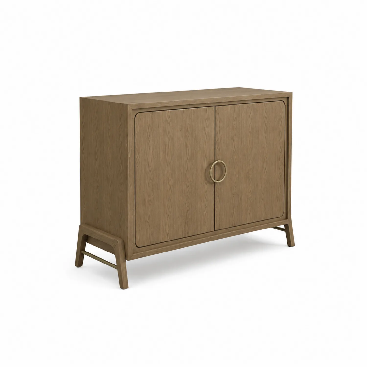 Buffet en bois avec portes doubles 80x40x90 cm Chêne-Belcouratelier
