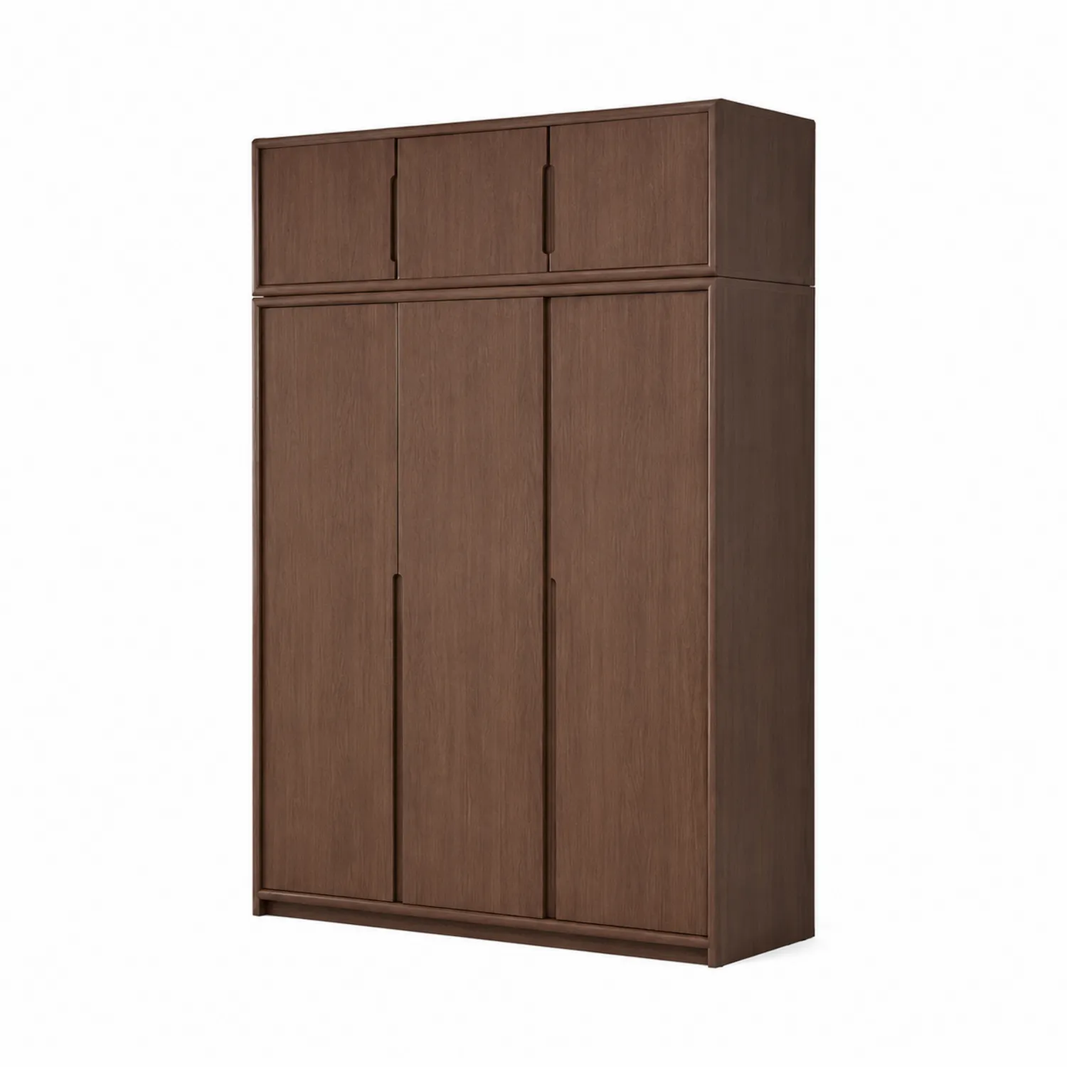 Armoire en bois massif avec portes coulissantes marron-Belcouratelier