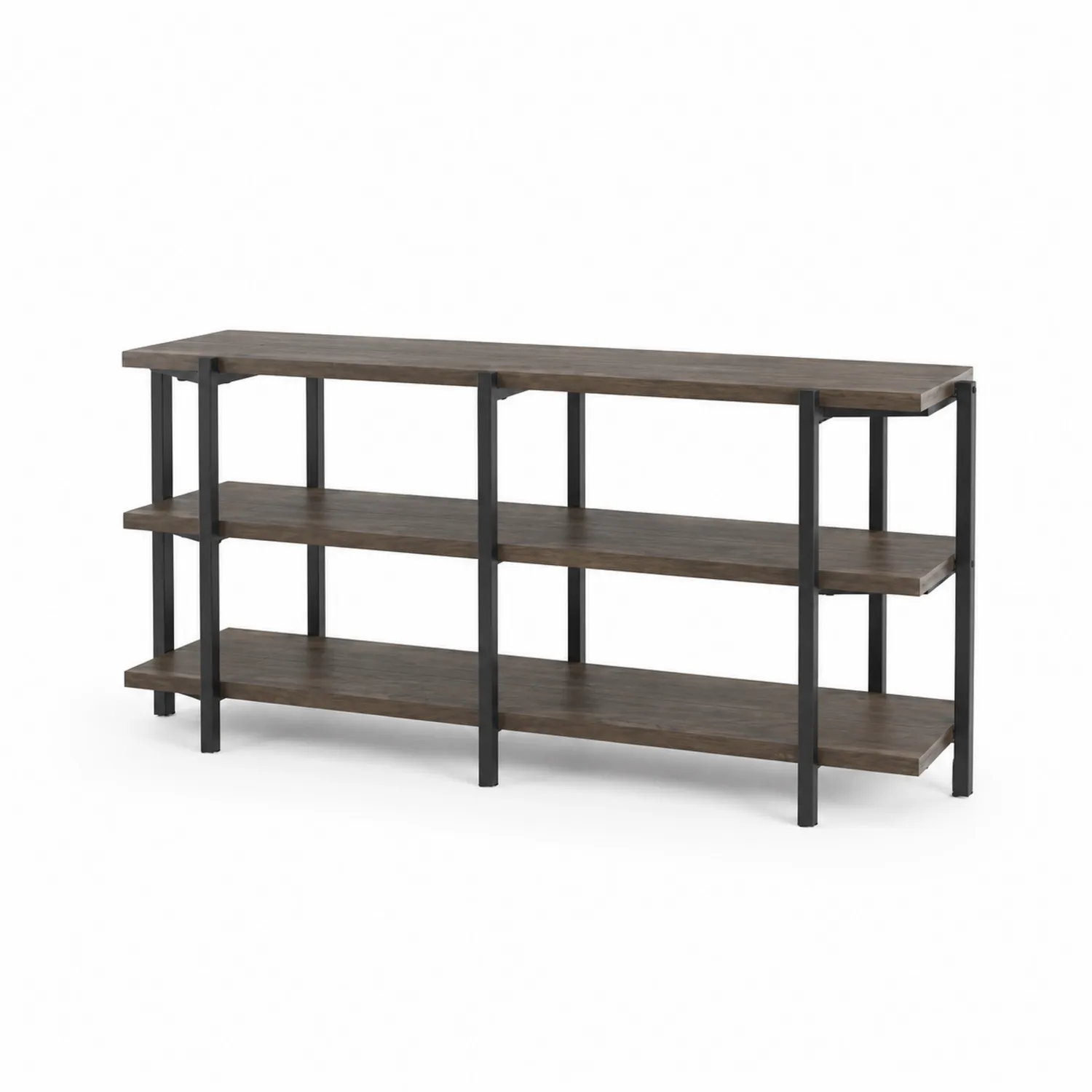 Buffet en bois MDF et métal 3 niveaux 180 cm