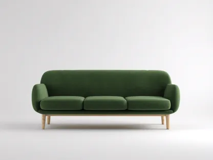Sofás 3 plazas tela 200x85x85 cm - verde - diseño moderno para salón-Mitaaloft